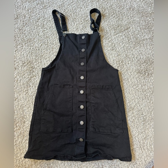 Black Denim Button Down Dress - Picture 1 of 2
